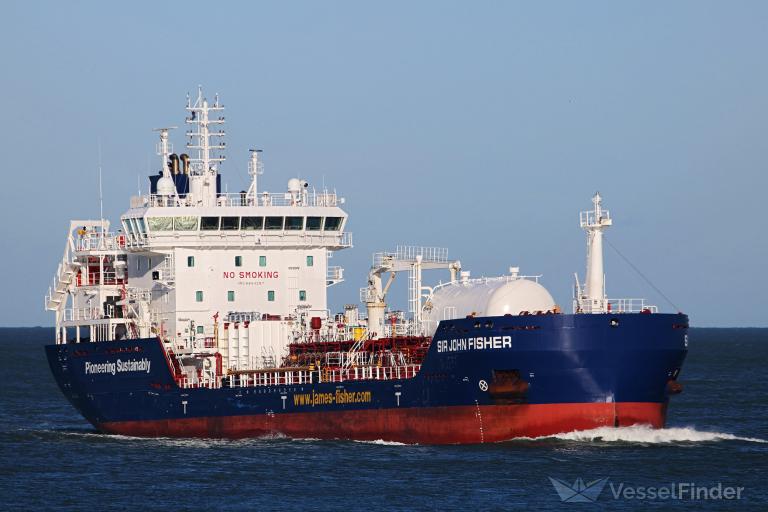 SIR JOHN FISHER, Chemical/Oil Products Tanker - Details and current ...