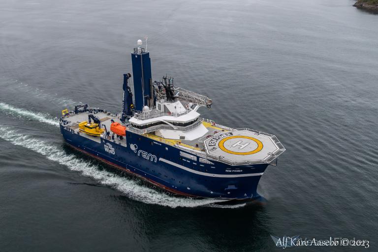 REM POWER, Work/Repair Vessel Details and current position IMO