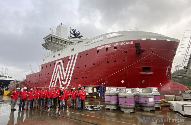 NORWIND HURRICANE, Work/Repair Vessel Details and current position