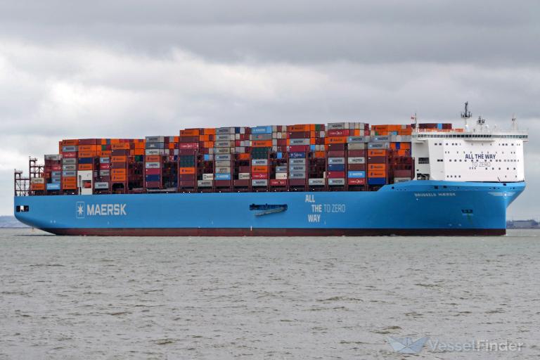 BRUSSELS MAERSK, Container Ship - Gemi detayları ve güncel harita